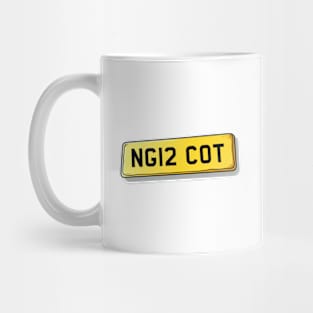 NG12 COT Cotgrave Number Plate Mug